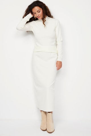 Camisola em caxemira Branco