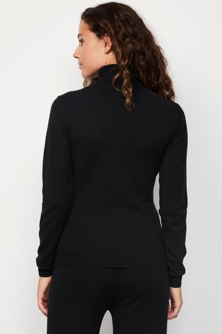 Camisola em caxemira Preto