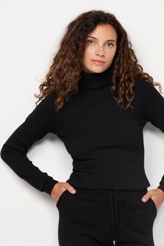 Camisola em caxemira Preto