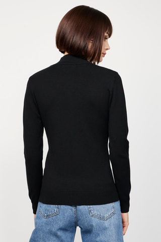 Camisola em caxemira Preto