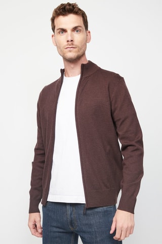 Kasjmier Vest Bruin