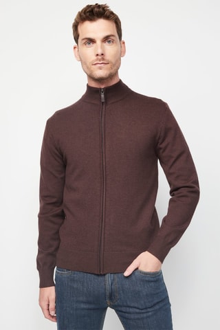 Kasjmier Vest Bruin