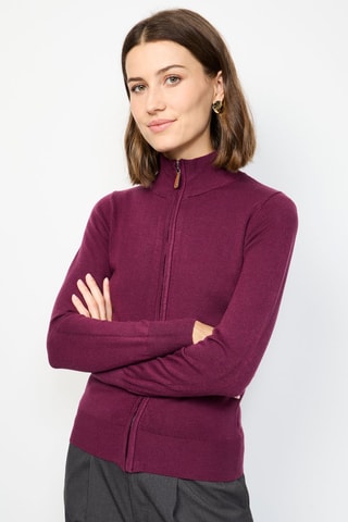 Kasjmier Vest - Bordeauxrood