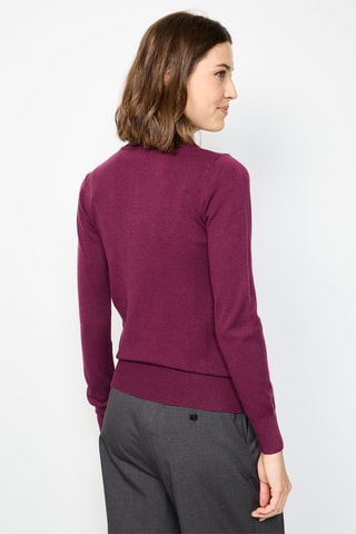 Kasjmier Vest - Bordeauxrood
