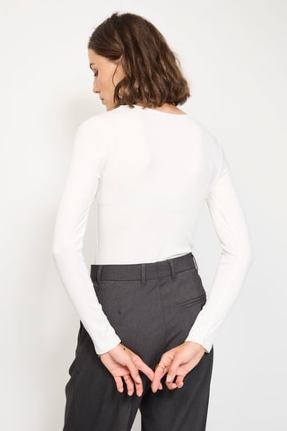 Zijden Bodysuit - Wit