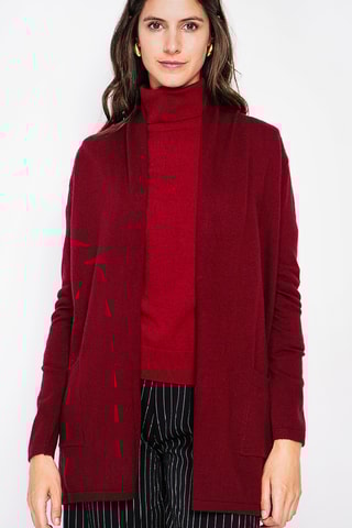 Lang Vest - Bordeauxrood