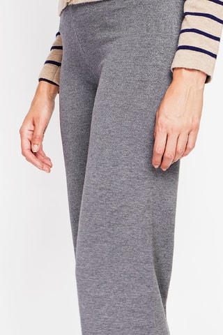 Broek Wide Legs - Gemêleerd Grijs