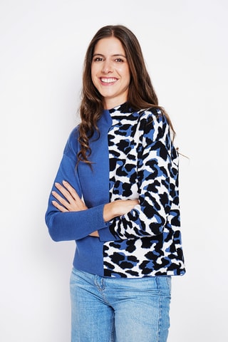 Oversized trui - Blauw