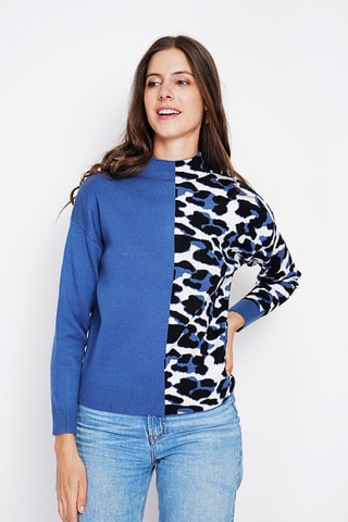 Oversized trui - Blauw