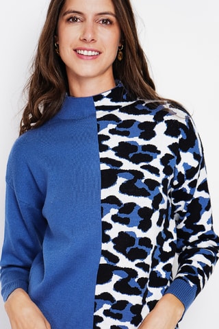 Oversized trui - Blauw