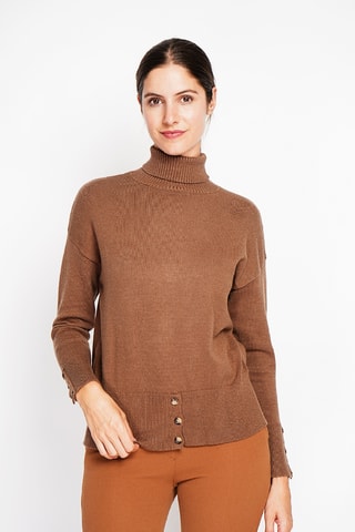 Oversized trui - Bruin