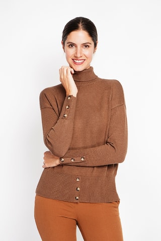 Oversized trui - Bruin