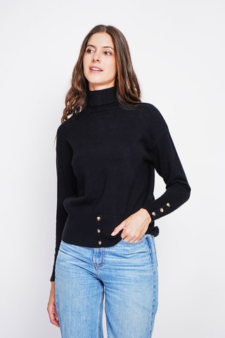 Oversized trui - Zwart