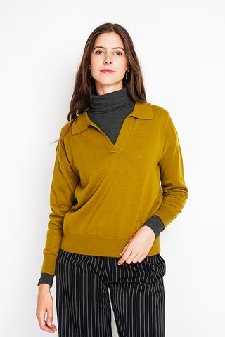 Camisola oversize - Mostarda