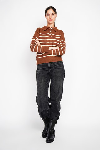 Camisola oversize - Castanho