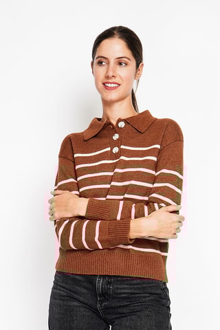 Camisola oversize - Castanho