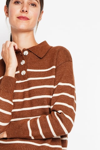 Camisola oversize - Castanho