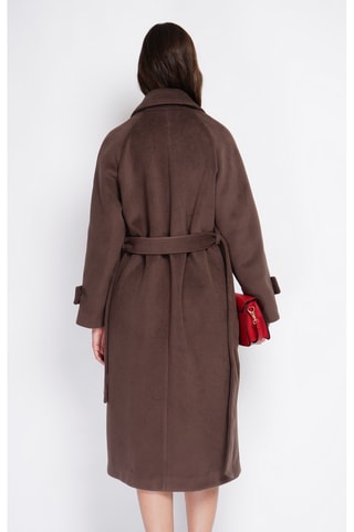 Wollen Oversized Jas - Bruin