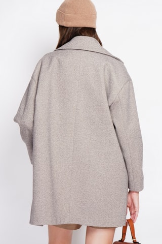 Wollen Oversized Jas - Bruin
