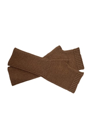 Vingerloze Handschoenen Bruin