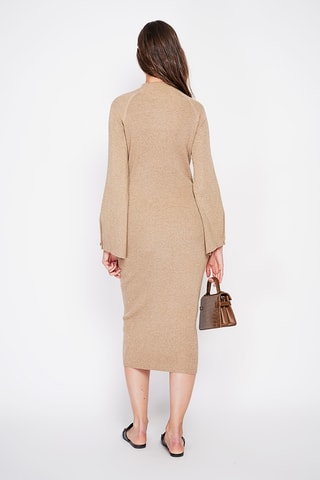 Trui-jurk - Camel