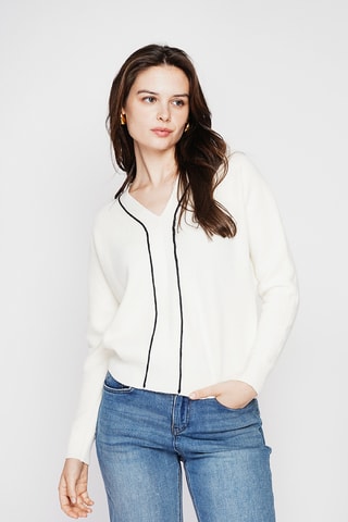 Camisola oversize - Branco