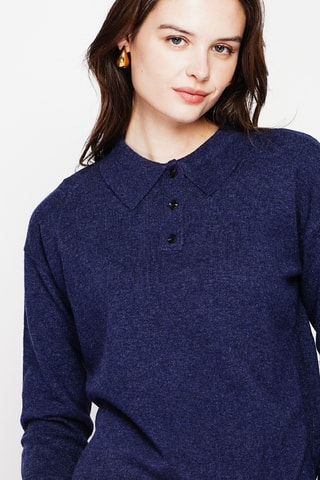 Camisola oversize - Azul-marinho