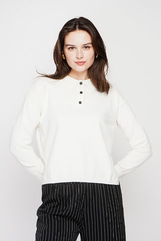 Camisola oversize - Branco