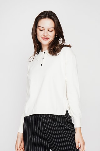 Camisola oversize - Branco