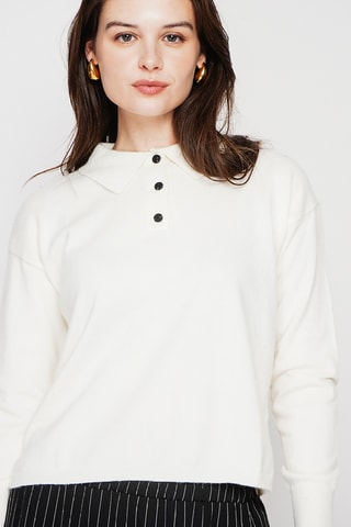 Camisola oversize - Branco