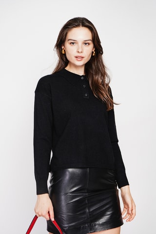 Camisola oversize - Preto