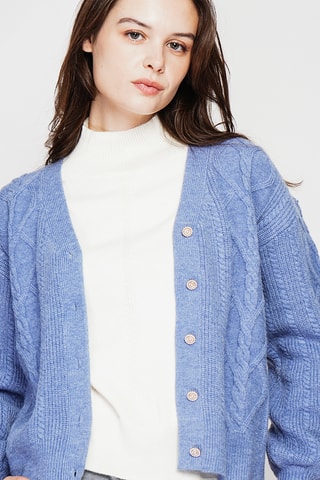 Oversized vest - Blauw