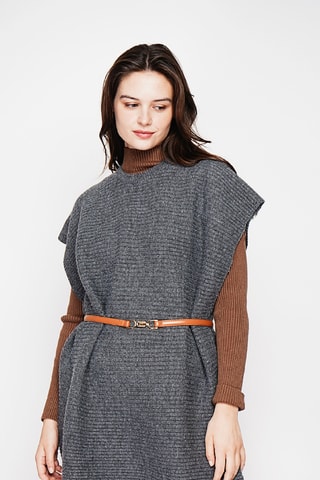 Trui-jurk oversized - Grijs