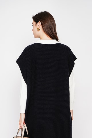 Trui-jurk oversized - Zwart