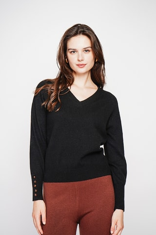 Oversized trui - Zwart