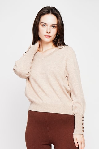 Oversized trui - Beige