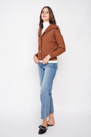Oversized vest - Bruin