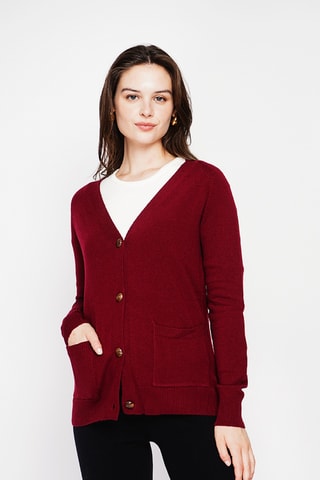 Oversized vest - Bordeauxrood