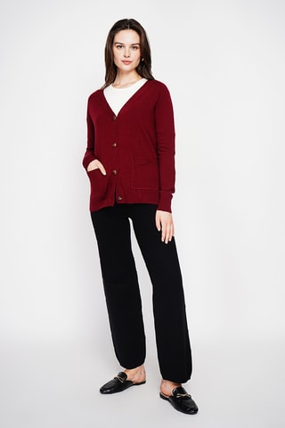 Oversized vest - Bordeauxrood