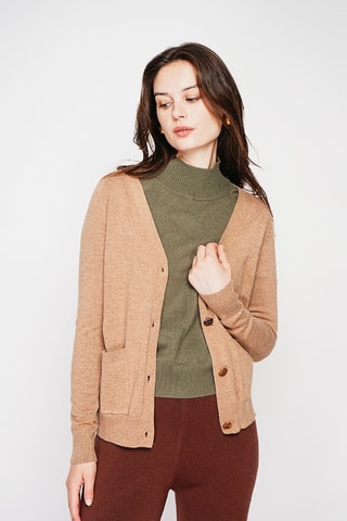 Oversized vest - Camel
