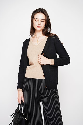 Oversized vest - Zwart
