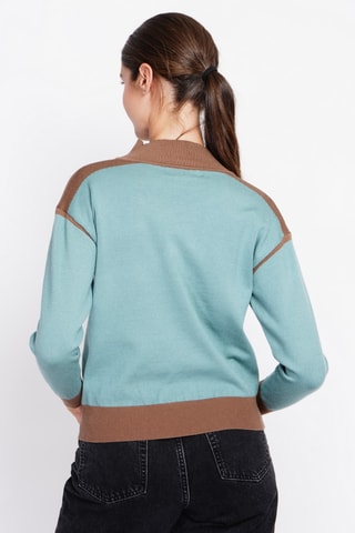Oversized trui - Turquoise
