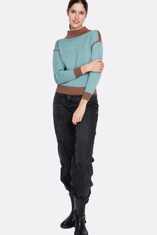 Oversized trui - Turquoise