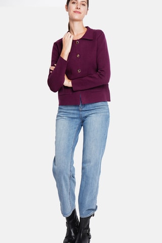 Oversized Jasje - Bordeauxrood