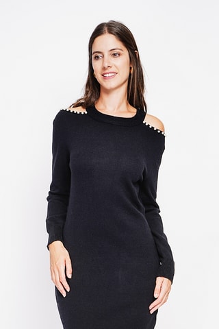 Trui-jurk - Zwart