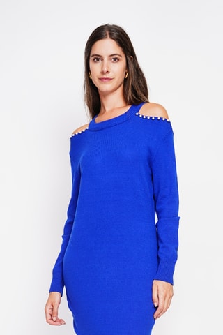 Trui-jurk - Koningsblauw
