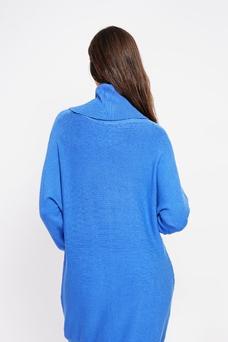 Trui-jurk oversized - Koningsblauw