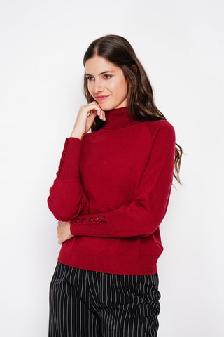 Oversized trui - Bordeauxrood