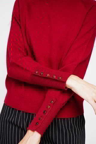 Oversized trui - Bordeauxrood