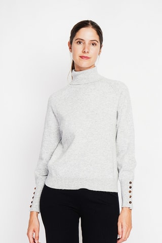 Oversized trui - Gemêleerd Lichtgrijs